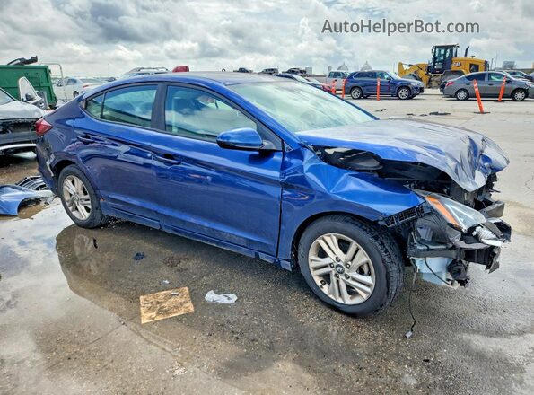 5NPD84LF8KH467206 2019 HYUNDAI ELANTRA Blue Delantero derecho