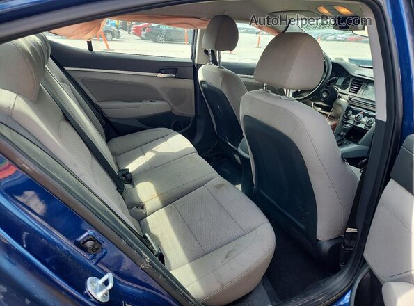 5NPD84LF8KH467206 2019 HYUNDAI ELANTRA Blue Vista de los asientos traseros