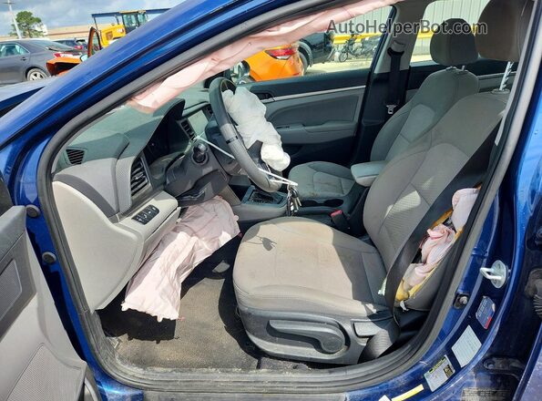 5NPD84LF8KH467206 2019 HYUNDAI ELANTRA Blue Vista interior delantera