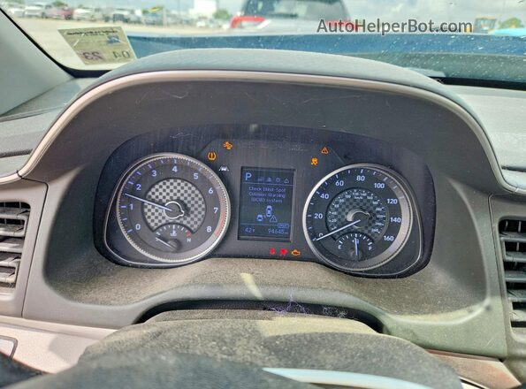 5NPD84LF8KH467206 2019 HYUNDAI ELANTRA Blue Vista del cuadro de instrumentos