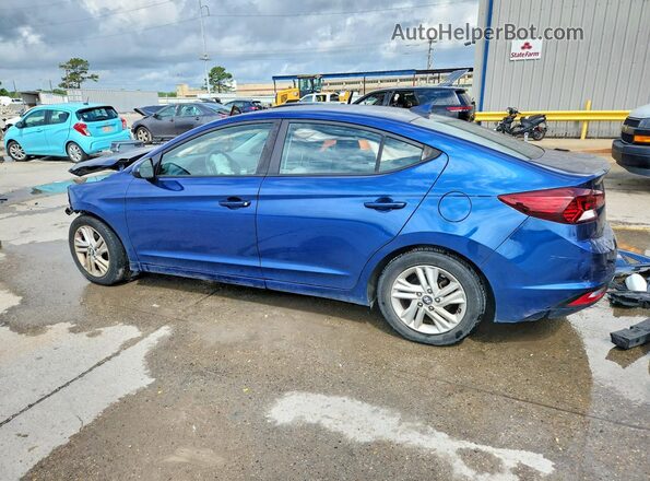 5NPD84LF8KH467206 2019 HYUNDAI ELANTRA Blue Trasero izquierdo