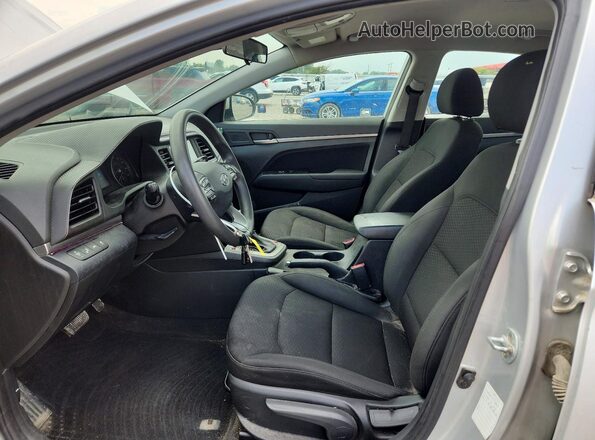 5NPD84LF8KH471014 2019 HYUNDAI ELANTRA Silver Вид салону спереду