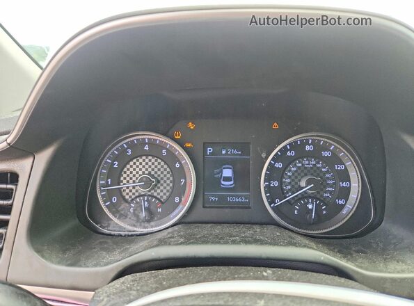 5NPD84LF8KH471014 2019 HYUNDAI ELANTRA Silver Вид щитка приладів