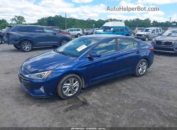 5NPD84LF8KH473135 2019 HYUNDAI ELANTRA Blue Przód lewy
