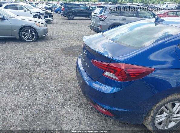 5NPD84LF8KH473135 2019 HYUNDAI ELANTRA Blue Widok z przodu