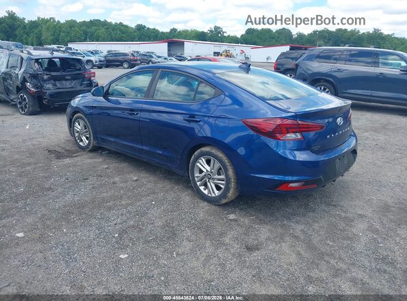 5NPD84LF8KH473135 2019 HYUNDAI ELANTRA Blue Tył lewy