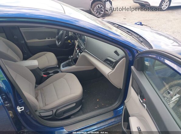 5NPD84LF8KH473135 2019 HYUNDAI ELANTRA Blue Widok wnętrza z przodu