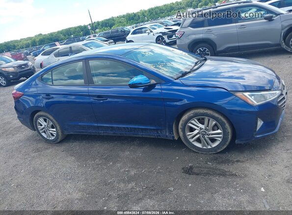 5NPD84LF8KH473135 2019 HYUNDAI ELANTRA Blue Widok wnętrza z tyłu