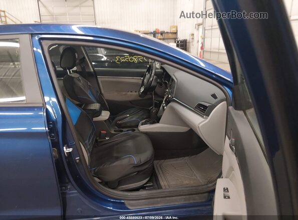 5NPD84LF8KH479291 2019 HYUNDAI ELANTRA Blue Widok wnętrza z przodu