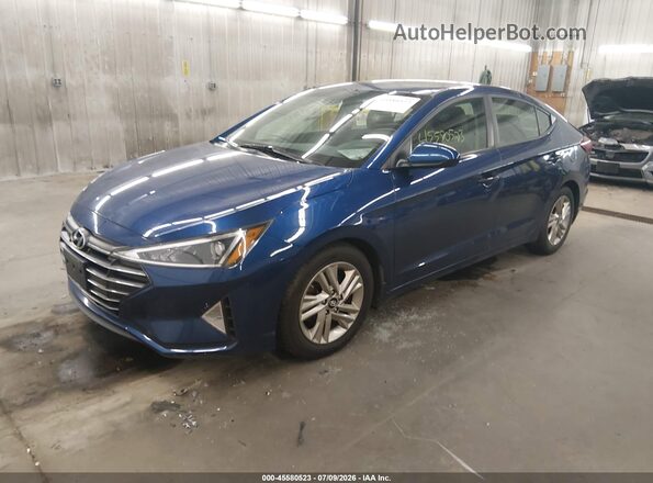 5NPD84LF8KH479291 2019 HYUNDAI ELANTRA Blue Przód lewy