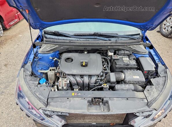 5NPD84LF8KH480960 2019 HYUNDAI ELANTRA Blue Rear interior view