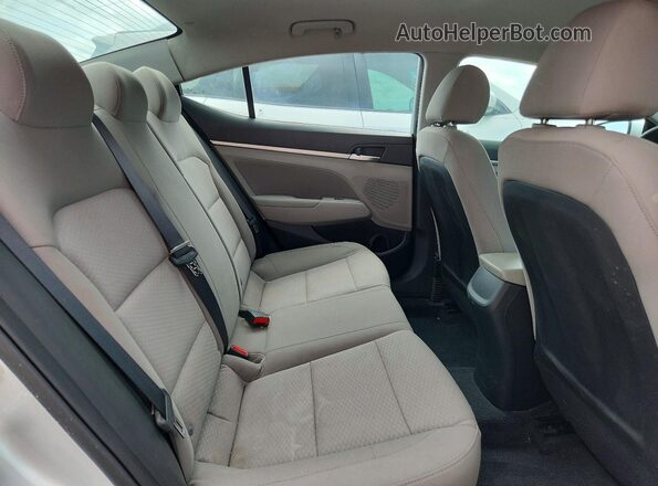 5NPD84LF8LH525820 2020 HYUNDAI ELANTRA Silver Vista de los asientos traseros