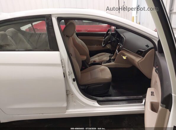 5NPD84LF8LH534968 2020 HYUNDAI ELANTRA Белый Вид салона спереди