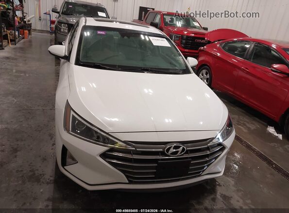 5NPD84LF8LH534968 2020 HYUNDAI ELANTRA Белый Вид щитка приборов