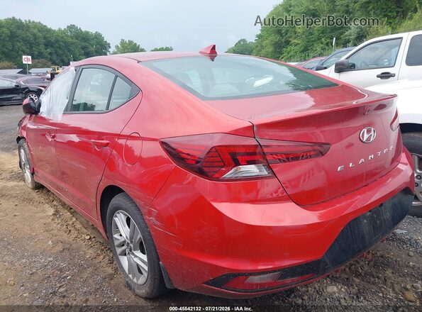 5NPD84LF8LH539992 2020 HYUNDAI ELANTRA Red Trasero izquierdo