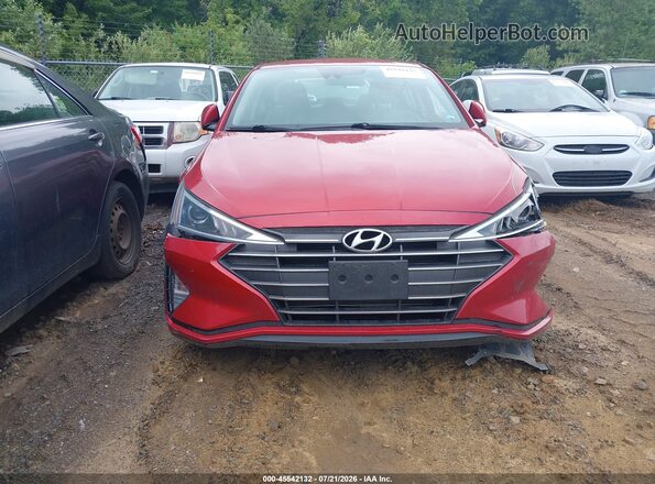 5NPD84LF8LH539992 2020 HYUNDAI ELANTRA Red Vista de la etiqueta del VIN