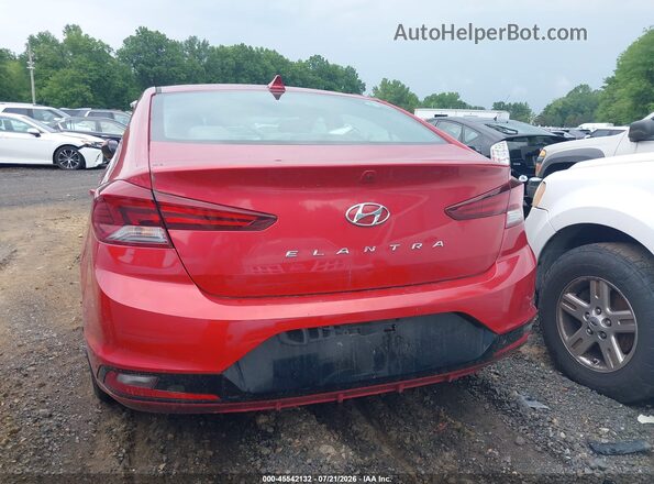5NPD84LF8LH539992 2020 HYUNDAI ELANTRA Red Vista del salpicadero