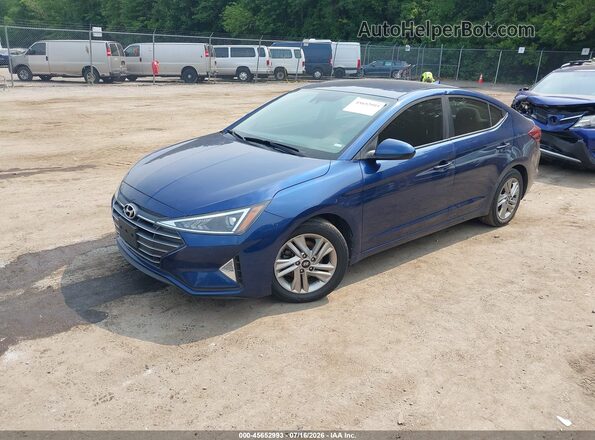 5NPD84LF8LH544075 2020 HYUNDAI ELANTRA Blue წინა მარცხენა ხედი სამი მეოთხედიდან