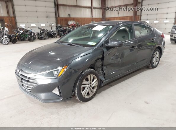 5NPD84LF8LH571938 2020 HYUNDAI ELANTRA Gray წინა მარცხენა ხედი სამი მეოთხედიდან