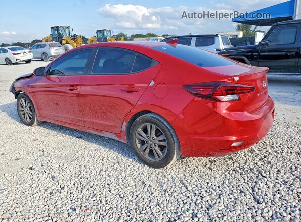5NPD84LF8LH577366 2020 HYUNDAI ELANTRA Красный Задняя левая четверть
