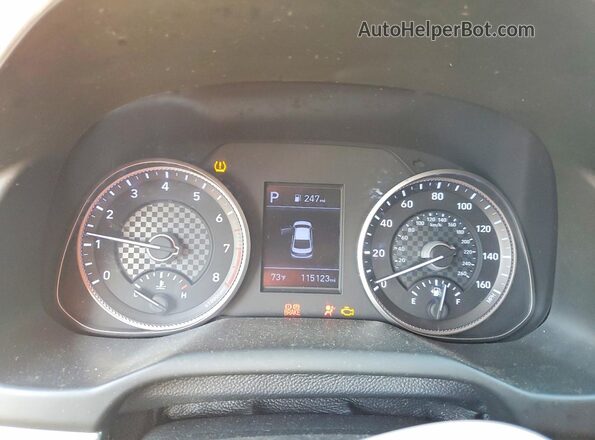 5NPD84LF8LH577366 2020 HYUNDAI ELANTRA Красный Вид щитка приборов