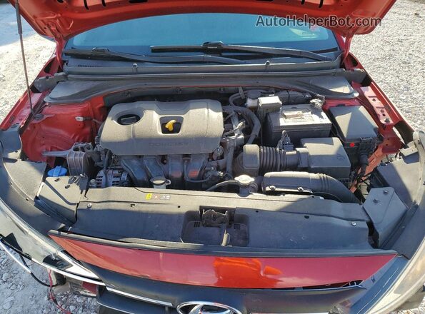5NPD84LF8LH577366 2020 HYUNDAI ELANTRA Красный Вид задней части салона