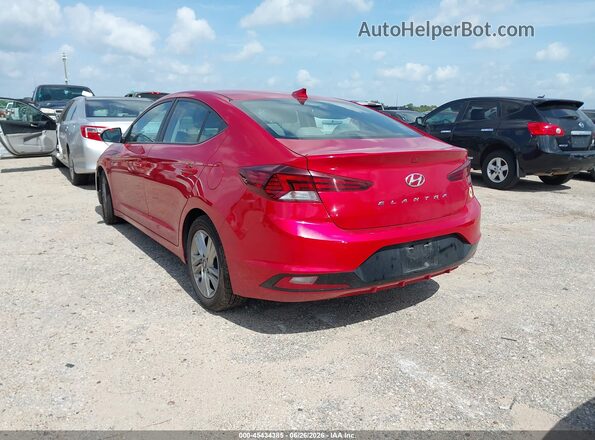 5NPD84LF8LH583801 2020 HYUNDAI ELANTRA Red Հետևի ձախ