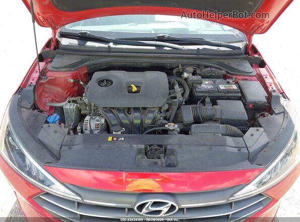 5NPD84LF8LH583801 2020 HYUNDAI ELANTRA Red Հետևի տեսք