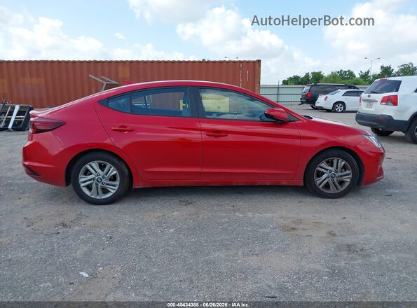 5NPD84LF8LH583801 2020 HYUNDAI ELANTRA Red Սալոնի հետևի տեսք