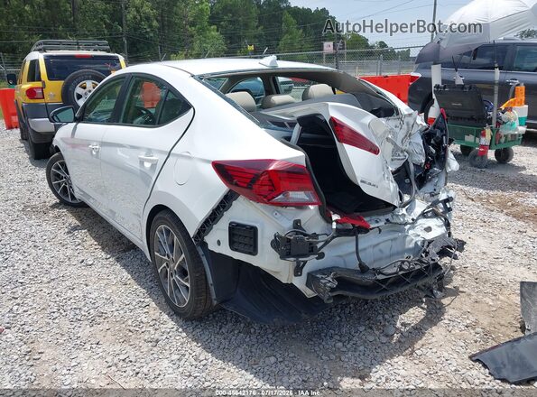 5NPD84LF8LH617459 2020 HYUNDAI ELANTRA White Rear left