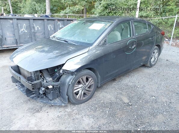 5NPD84LF8LH628073 2020 HYUNDAI ELANTRA Gray Առջևի ձախ երեք քառորդ տեսարան