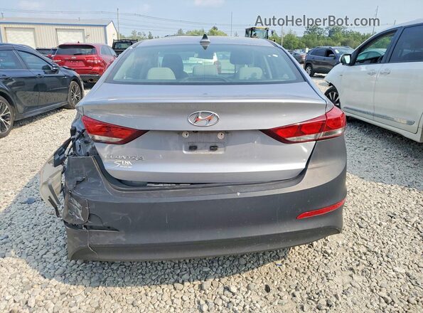 5NPD84LF9HH005181 2017 HYUNDAI ELANTRA Gray Rear view