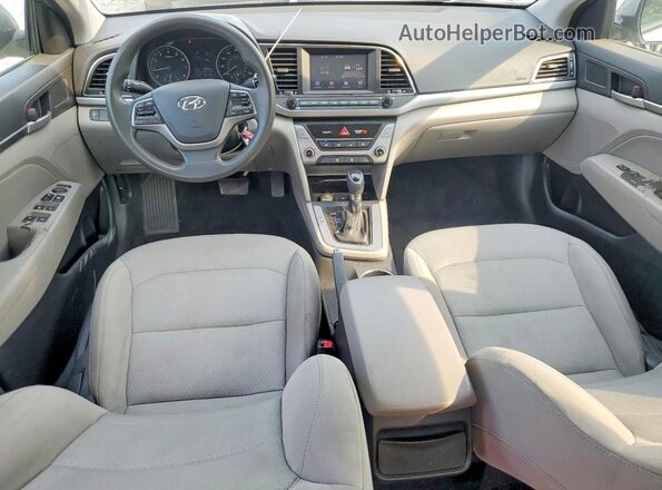 5NPD84LF9HH005181 2017 HYUNDAI ELANTRA Gray Dashboard view