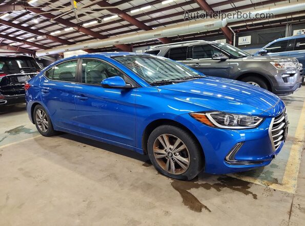5NPD84LF9HH020263 2017 HYUNDAI ELANTRA Blue Front right