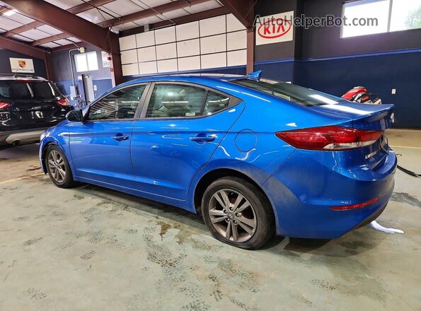 5NPD84LF9HH020263 2017 HYUNDAI ELANTRA Blue Rear left