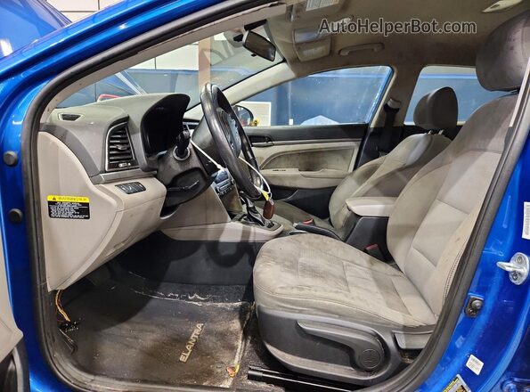 5NPD84LF9HH020263 2017 HYUNDAI ELANTRA Blue Front interior view