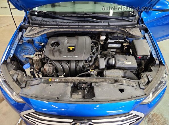 5NPD84LF9HH020263 2017 HYUNDAI ELANTRA Blue Rear interior view