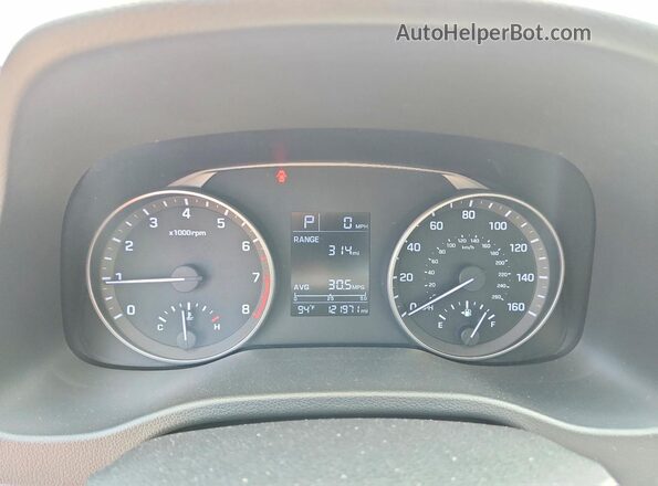 5NPD84LF9HH023924 2017 HYUNDAI ELANTRA Синий Вид щитка приборов