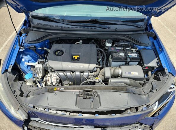 5NPD84LF9HH023924 2017 HYUNDAI ELANTRA Синий Вид задней части салона