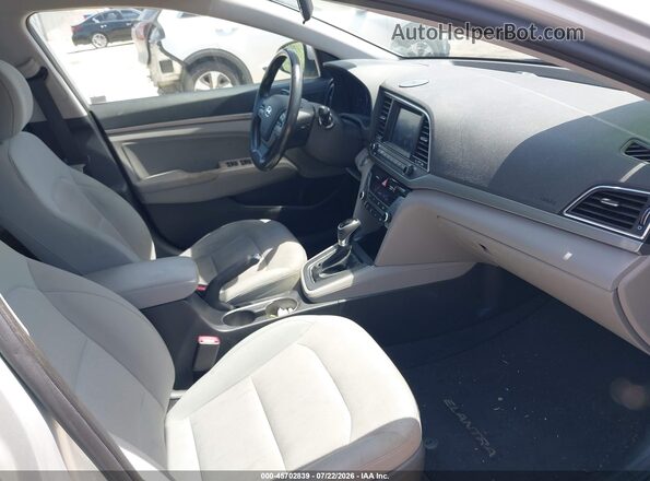 5NPD84LF9HH025222 2017 HYUNDAI ELANTRA Серебряный Вид салона спереди