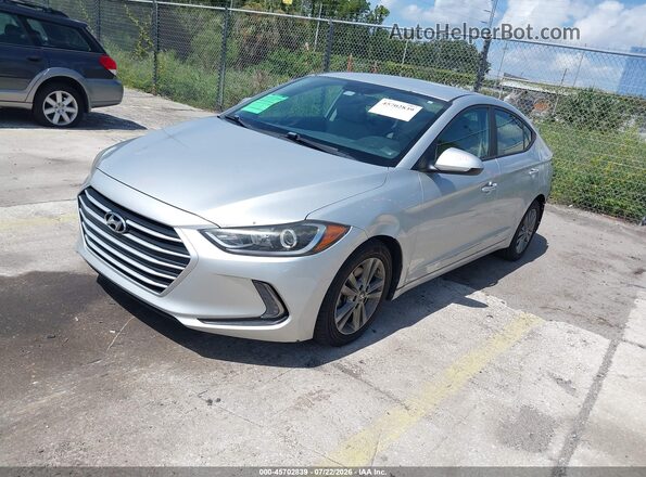 5NPD84LF9HH025222 2017 HYUNDAI ELANTRA Серебряный Передняя левая четверть