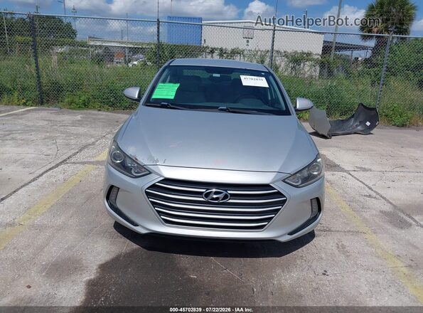 5NPD84LF9HH025222 2017 HYUNDAI ELANTRA Серебряный Вид задней части салона