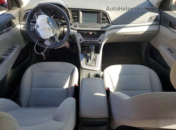 5NPD84LF9HH034731 2017 HYUNDAI ELANTRA Red წინა პანელის ხედი