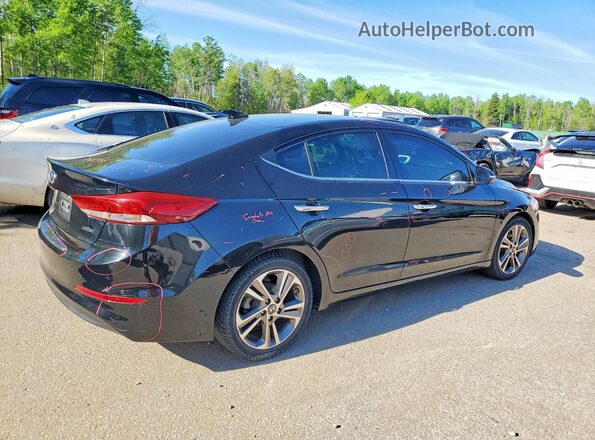 5NPD84LF9HH035524 2017 HYUNDAI ELANTRA Black Tył prawy