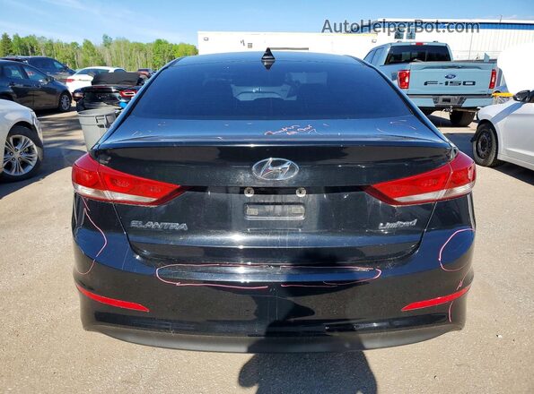 5NPD84LF9HH035524 2017 HYUNDAI ELANTRA Black Widok z tyłu
