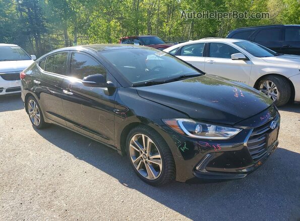 5NPD84LF9HH035524 2017 HYUNDAI ELANTRA Black Przód prawy