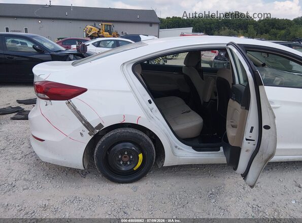 5NPD84LF9HH042408 2017 HYUNDAI ELANTRA White Vista de la etiqueta del VIN