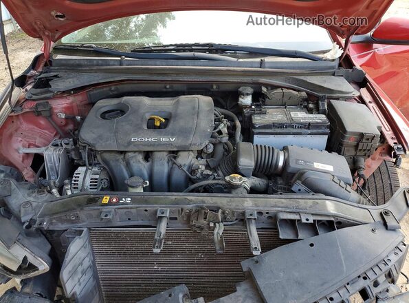 5NPD84LF9HH053909 2017 HYUNDAI ELANTRA Red Vista interior trasera