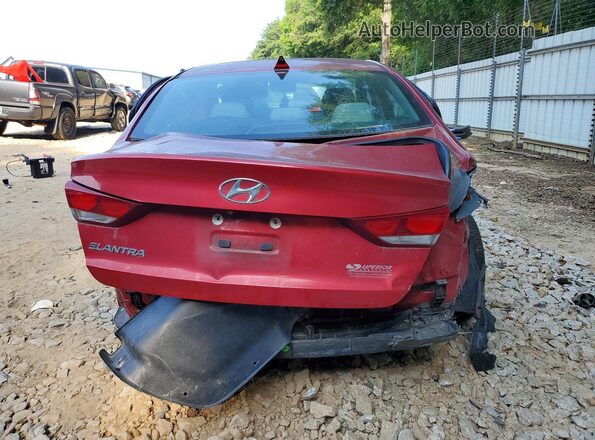 5NPD84LF9HH053909 2017 HYUNDAI ELANTRA Red Vista trasera