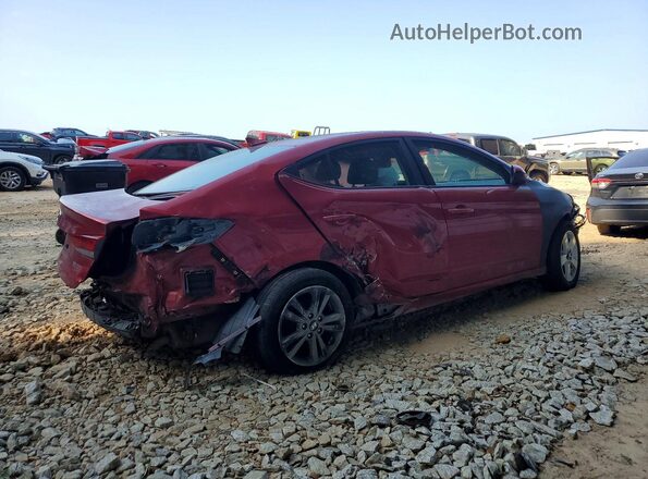 5NPD84LF9HH053909 2017 HYUNDAI ELANTRA Red Trasero derecho